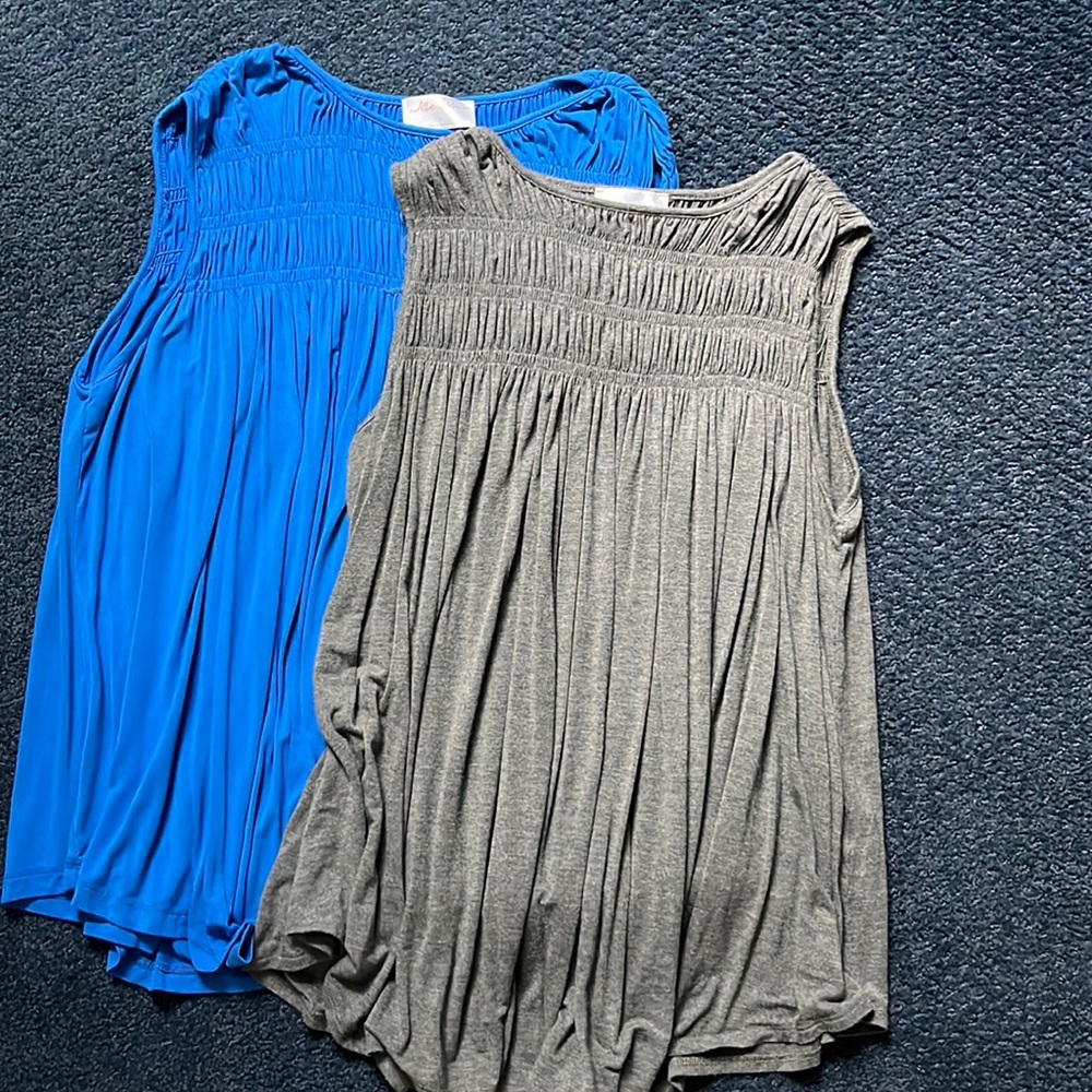 Allie Rose flowy sleeveless shell tanks LOT OF 3 tops!